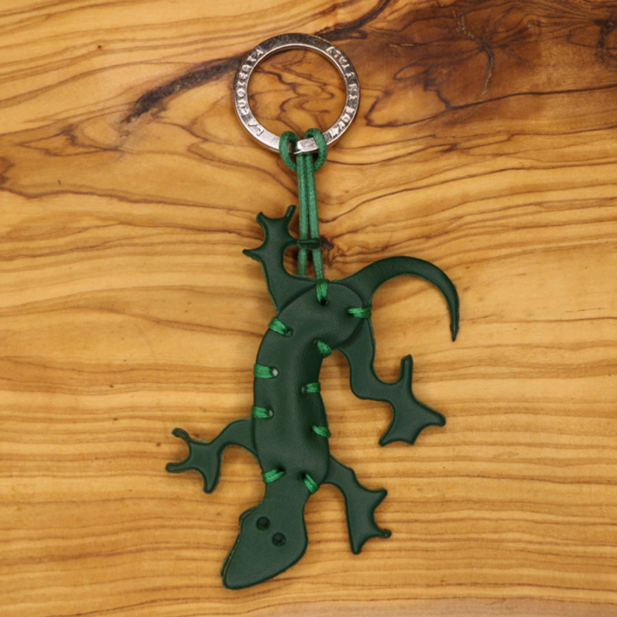 Salamander Leather Keychain