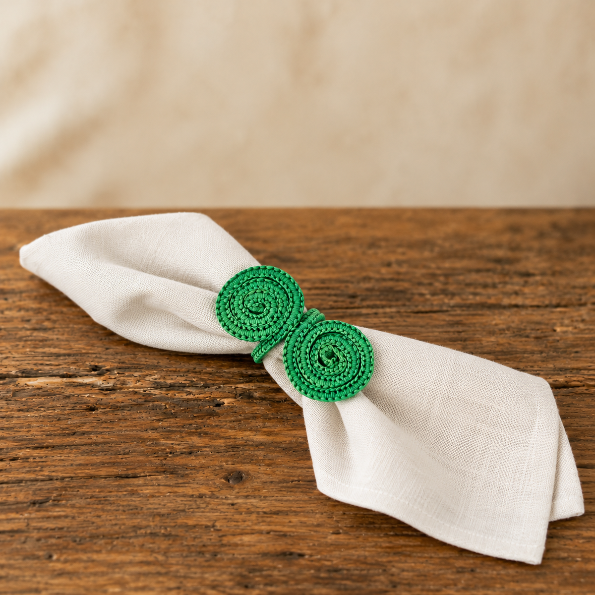 Servilletero Espiral Verde