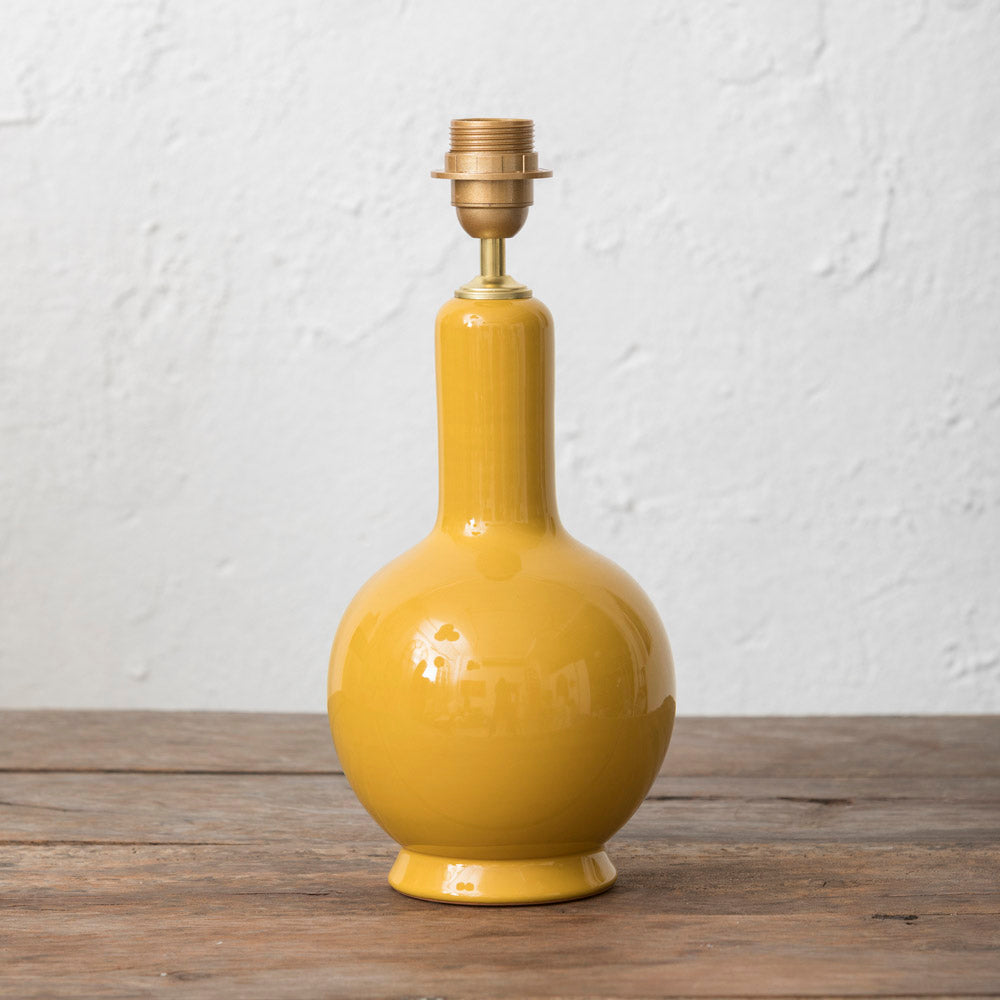 Andrea Mustard Ceramic Lamp