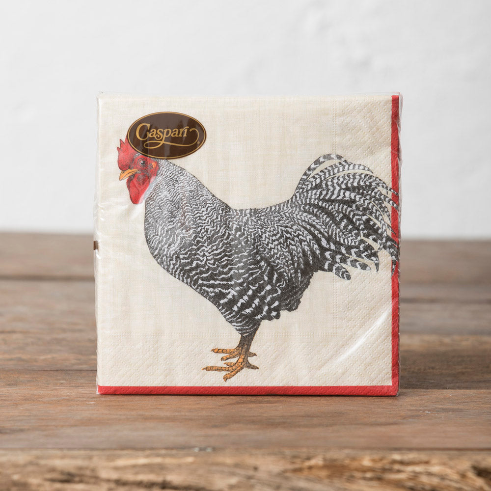 Rooster Paper Dinner Napkins