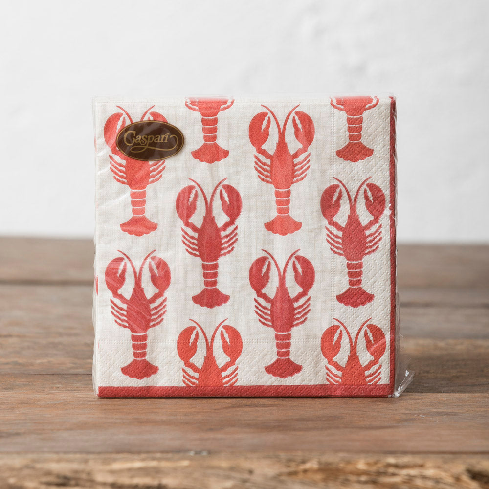 Turkey Lobster Paper Lunch Napkins