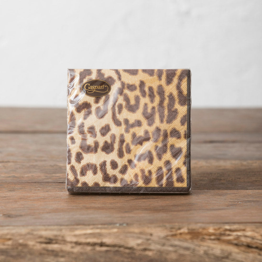 Leopard Paper Cocktail Napkins