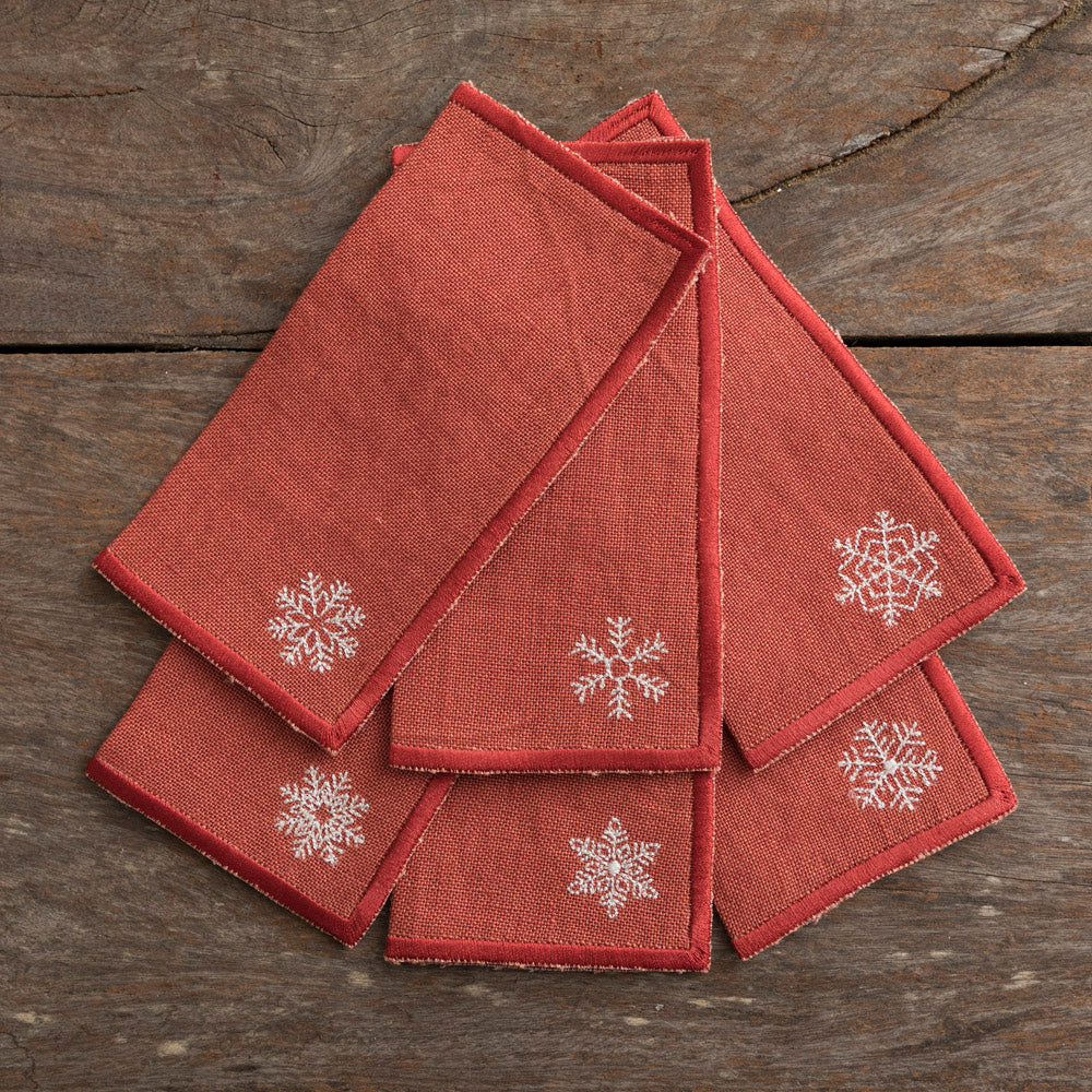 Christmas Snowflake Cocktail Napkins