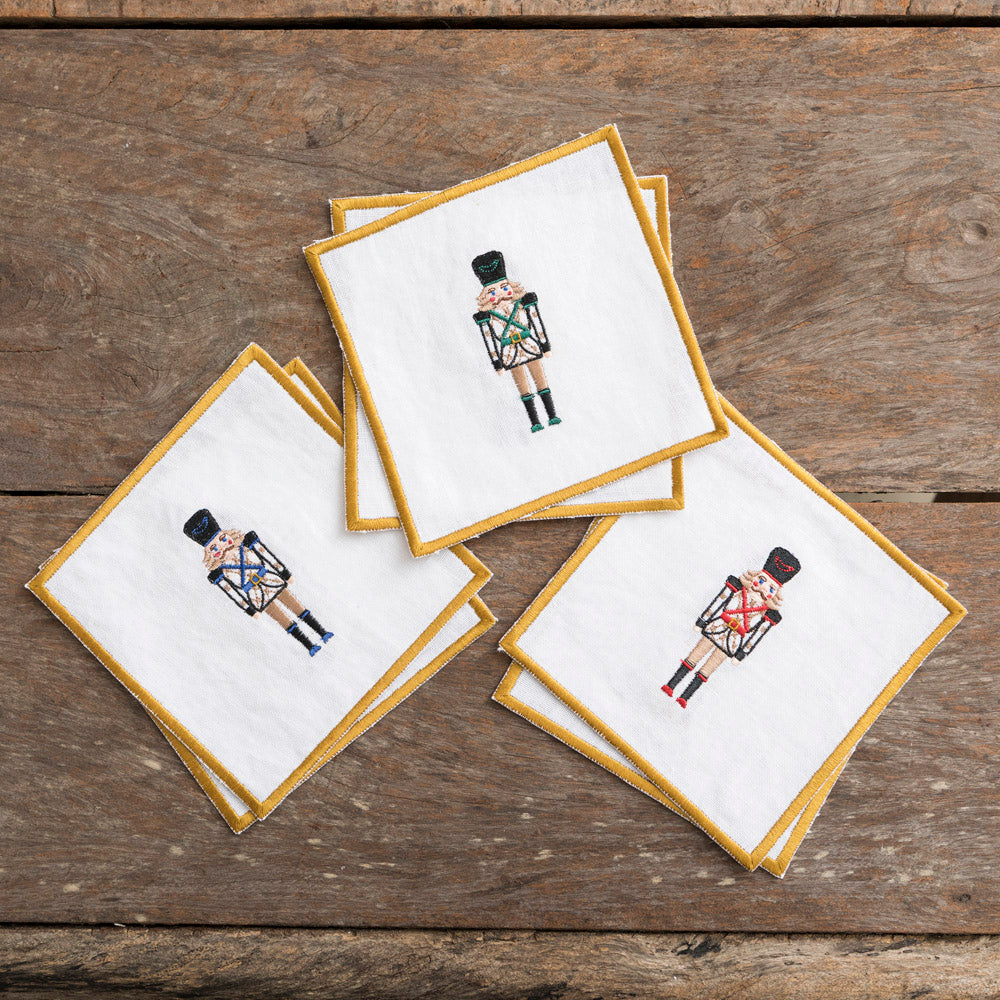 Christmas Nutcracker Cocktail Napkins x6