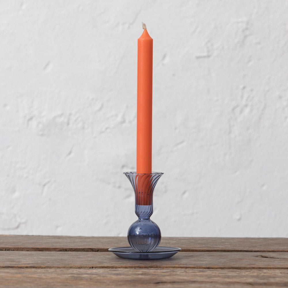 Candelabro Estilo Tulipán Azul