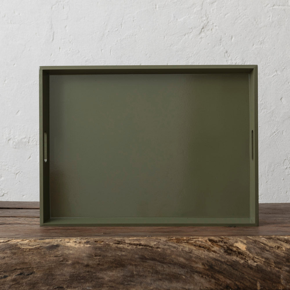 Green Lacquered Tray