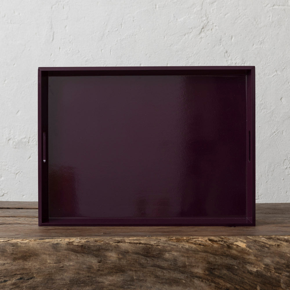 Eggplant Lacquered Tray