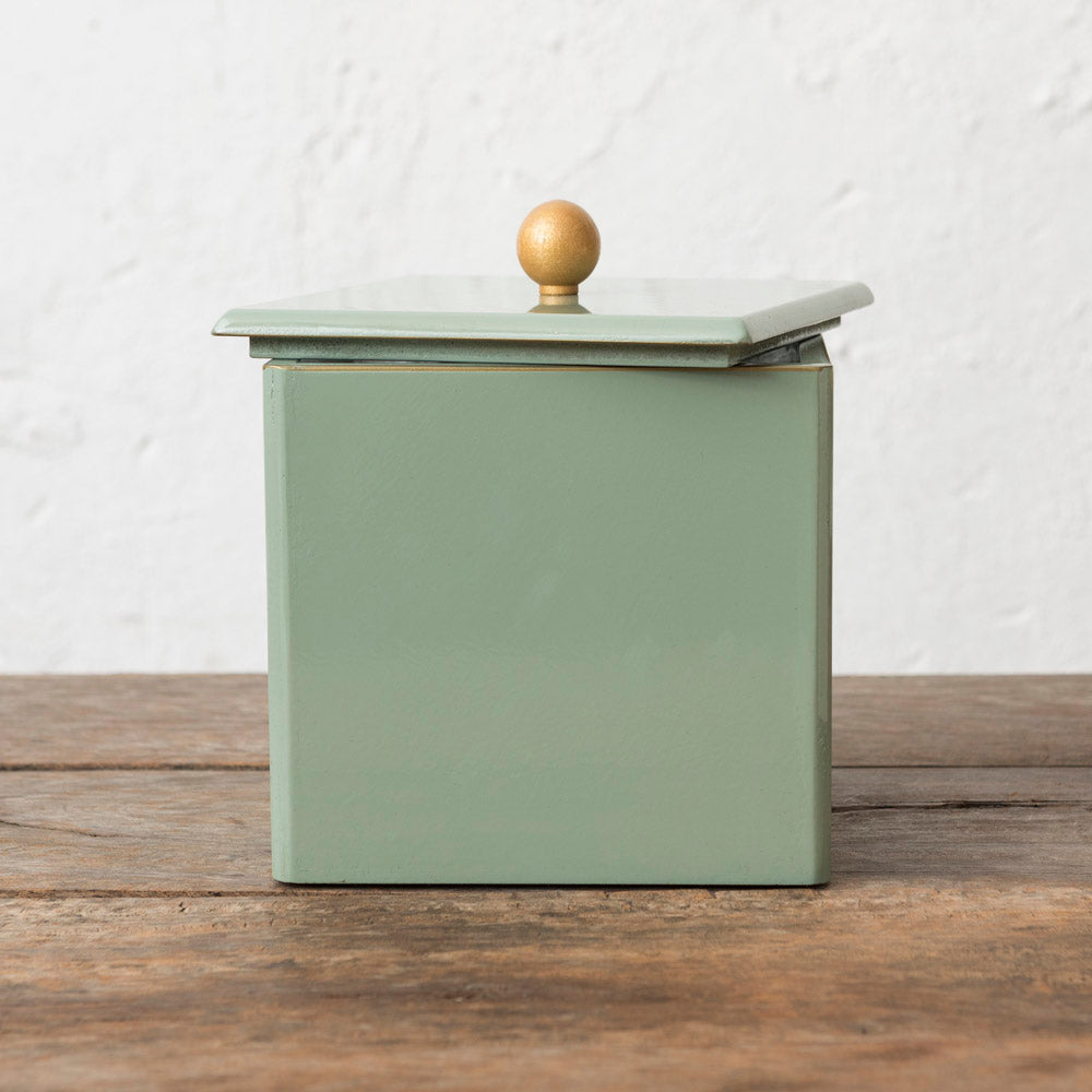 Green Stone Lacquered Ice Bucket