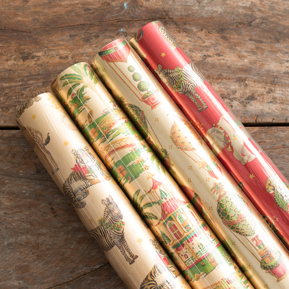 Pagodas Christmas Wrapping Paper