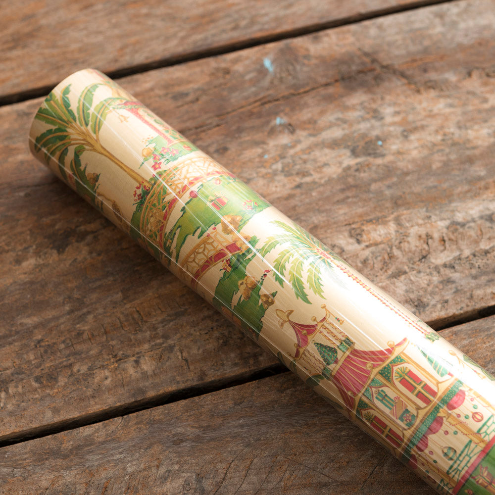 Pagodas Christmas Wrapping Paper