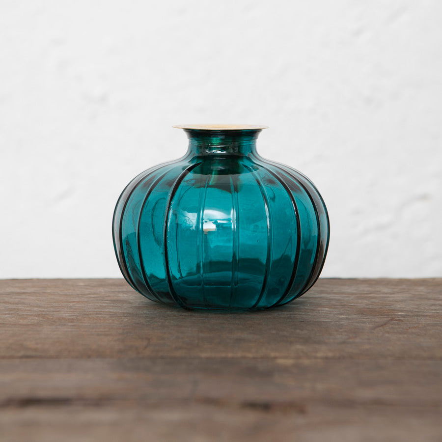 Petit Potiron S Turquoise Candle Holder/Vase