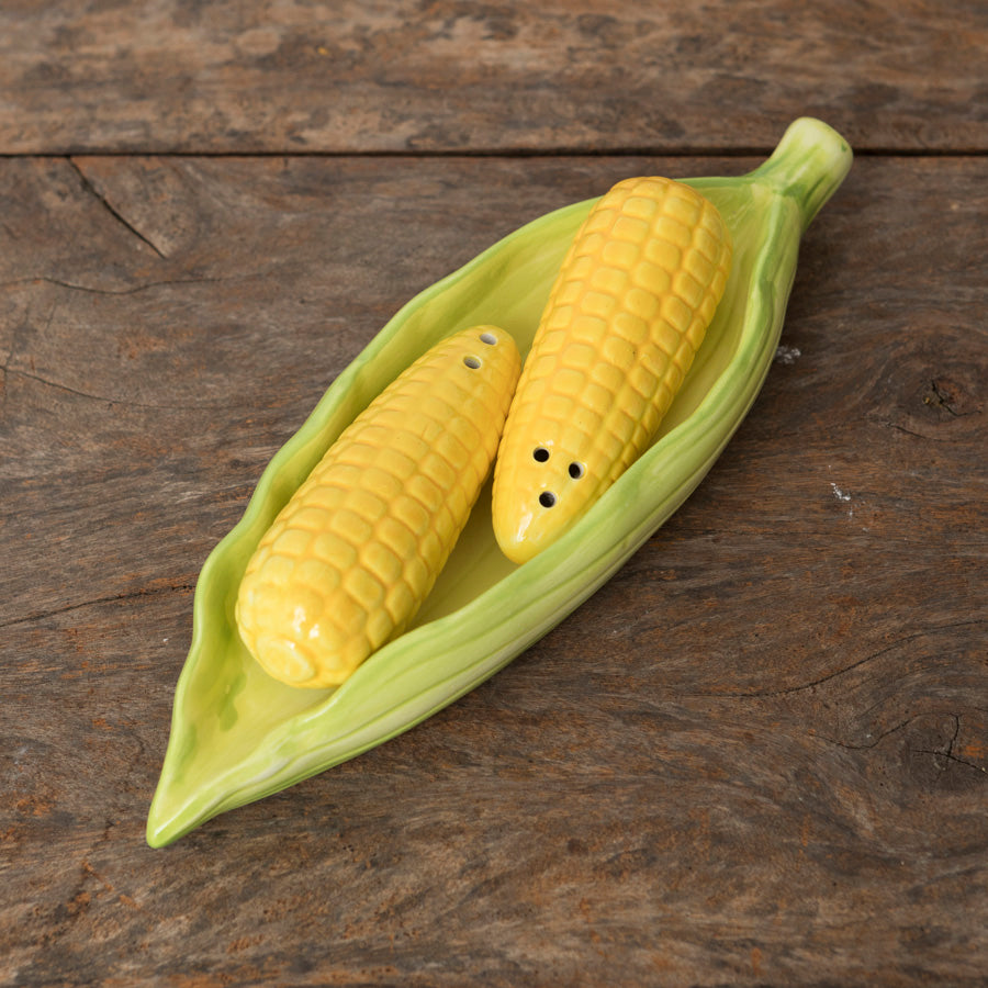 Corn Salt Pepper Shakers Set