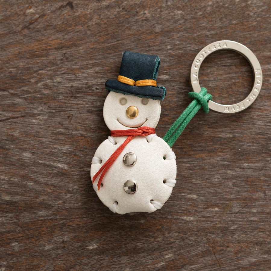 Santa Leather Keychain