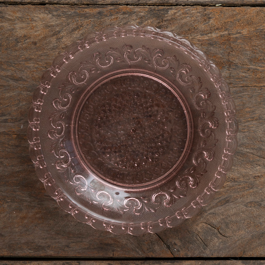 Pink Fleur de Lys Plate