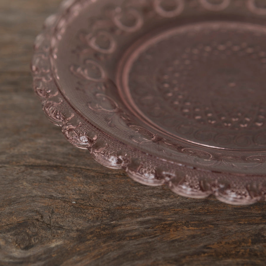 Pink Fleur de Lys Plate