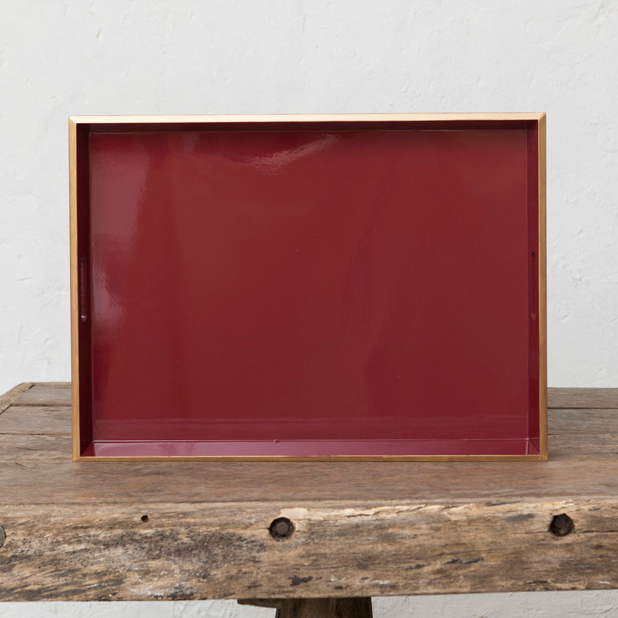 Bordeaux Lacquered Tray