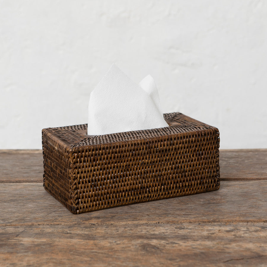 Rattan Tissue Box