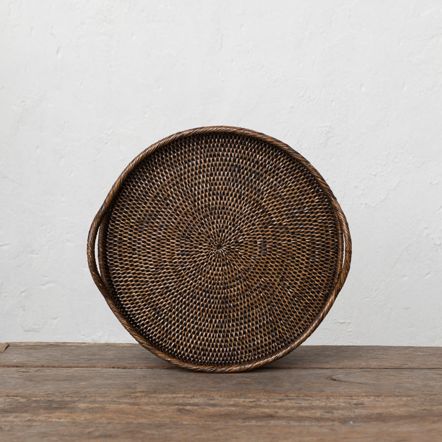 Round Rattan Tray M