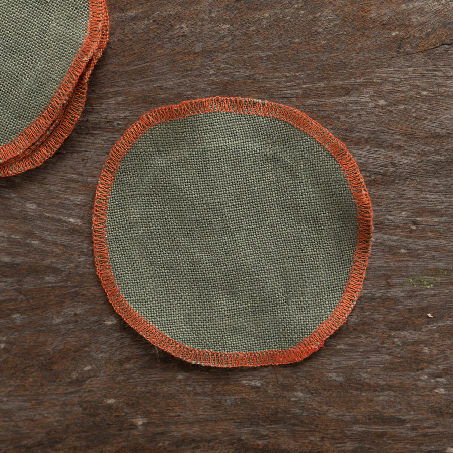 Set of 6 Paneritas - Green / Orange