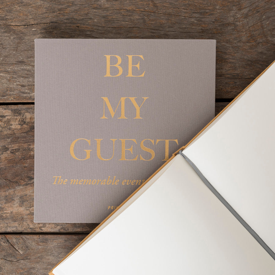 Guest Book - Beige/Yellow