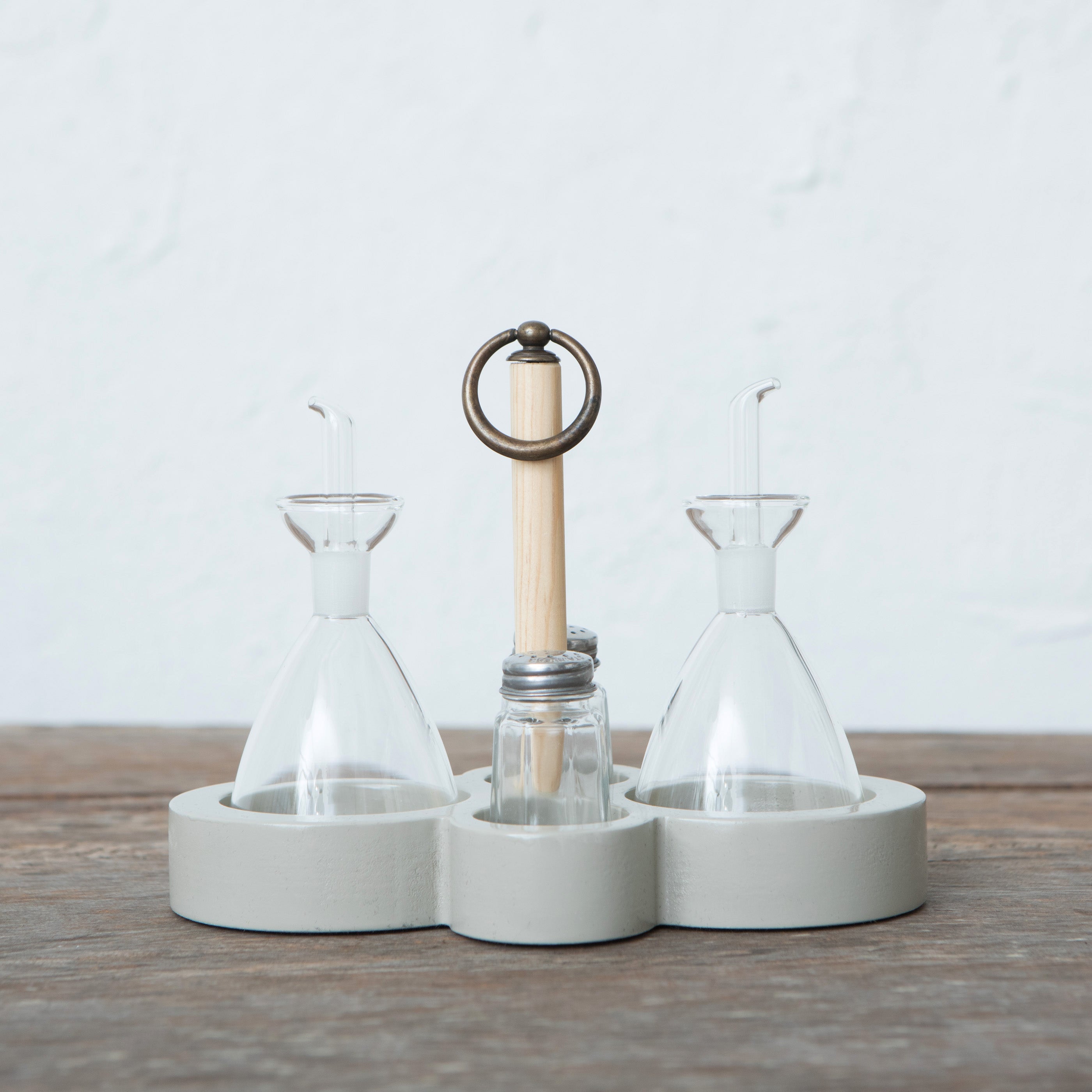 Grey Cruet Set