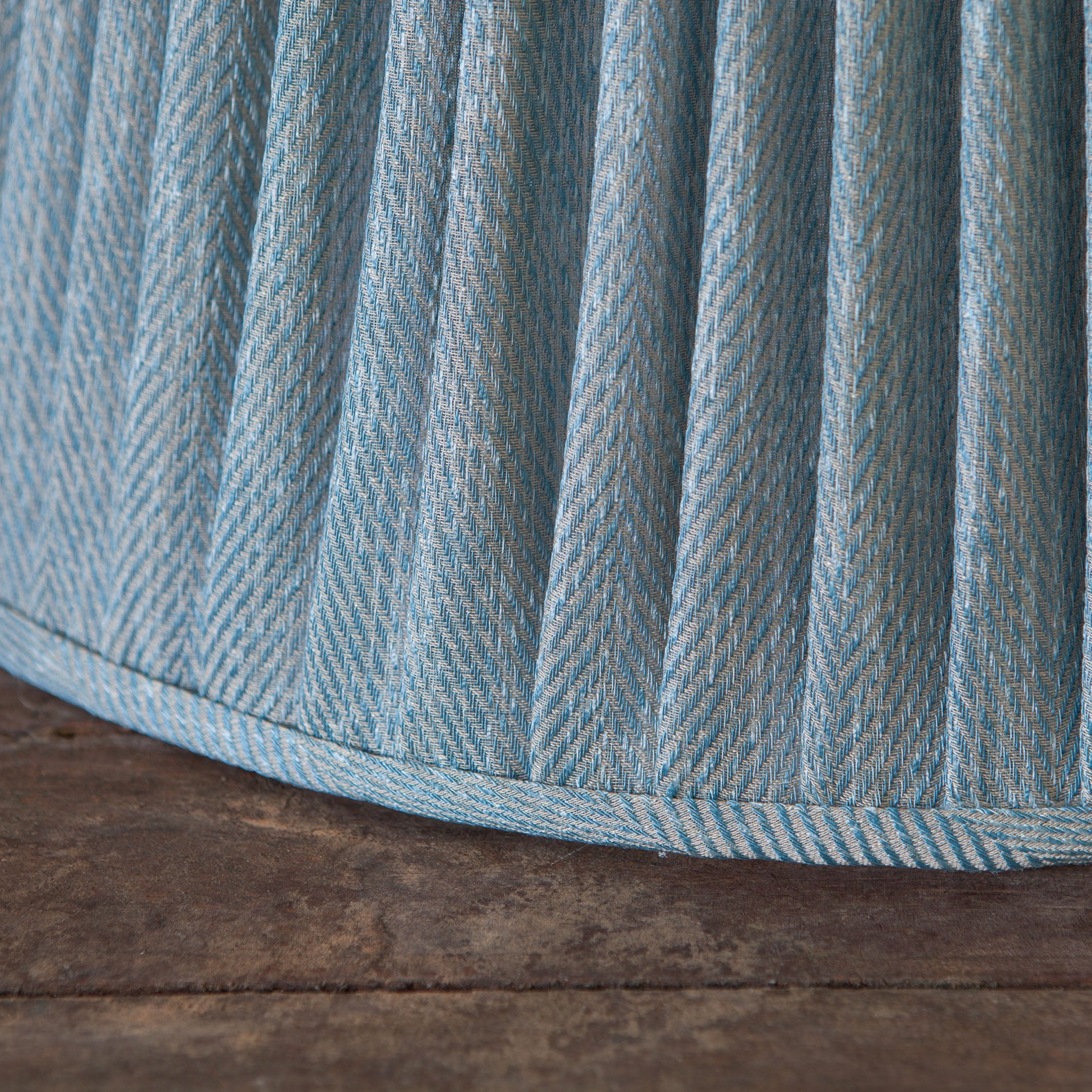 Chloe Blue Pleated Shade 45cm