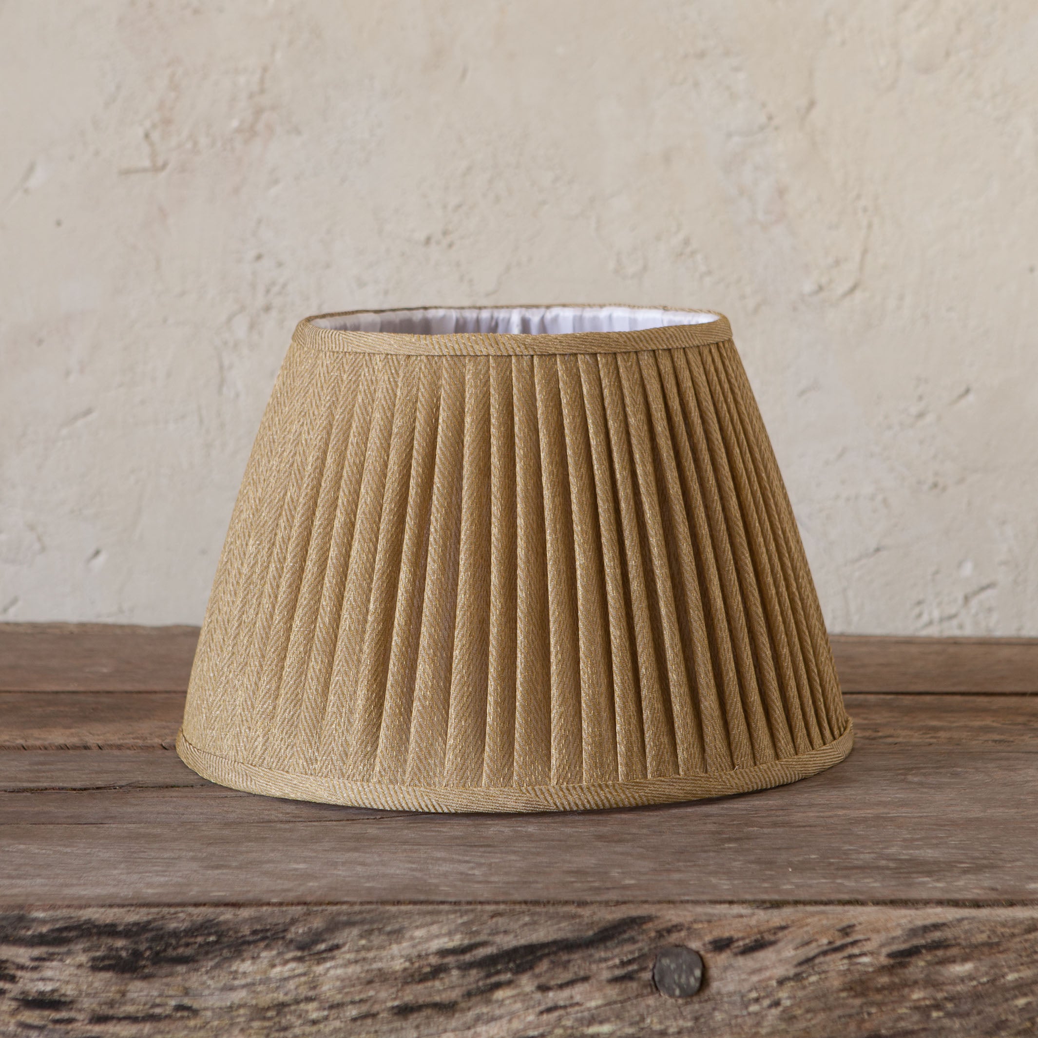 Chloe Pleated Shade Mustard 40cm