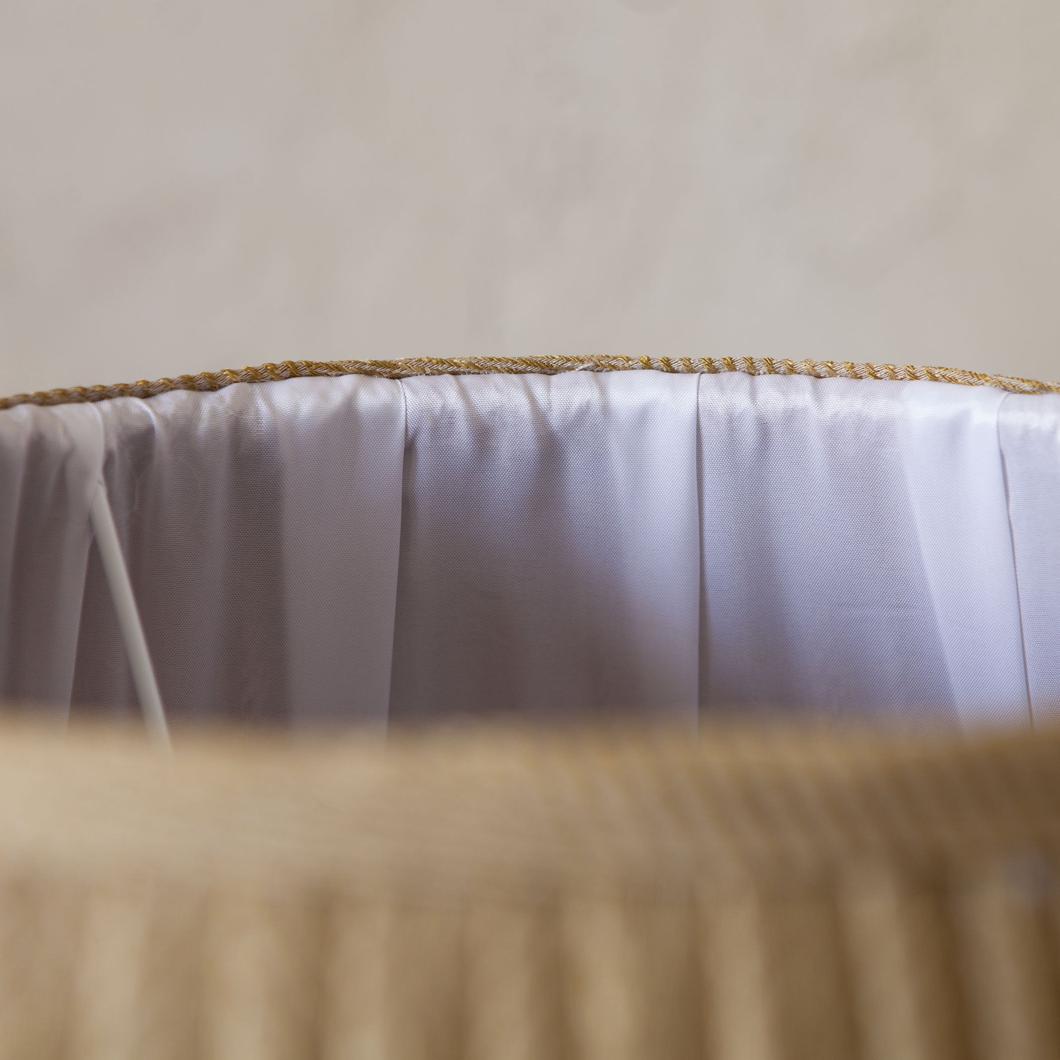 Chloe Pleated Shade Mustard 40cm