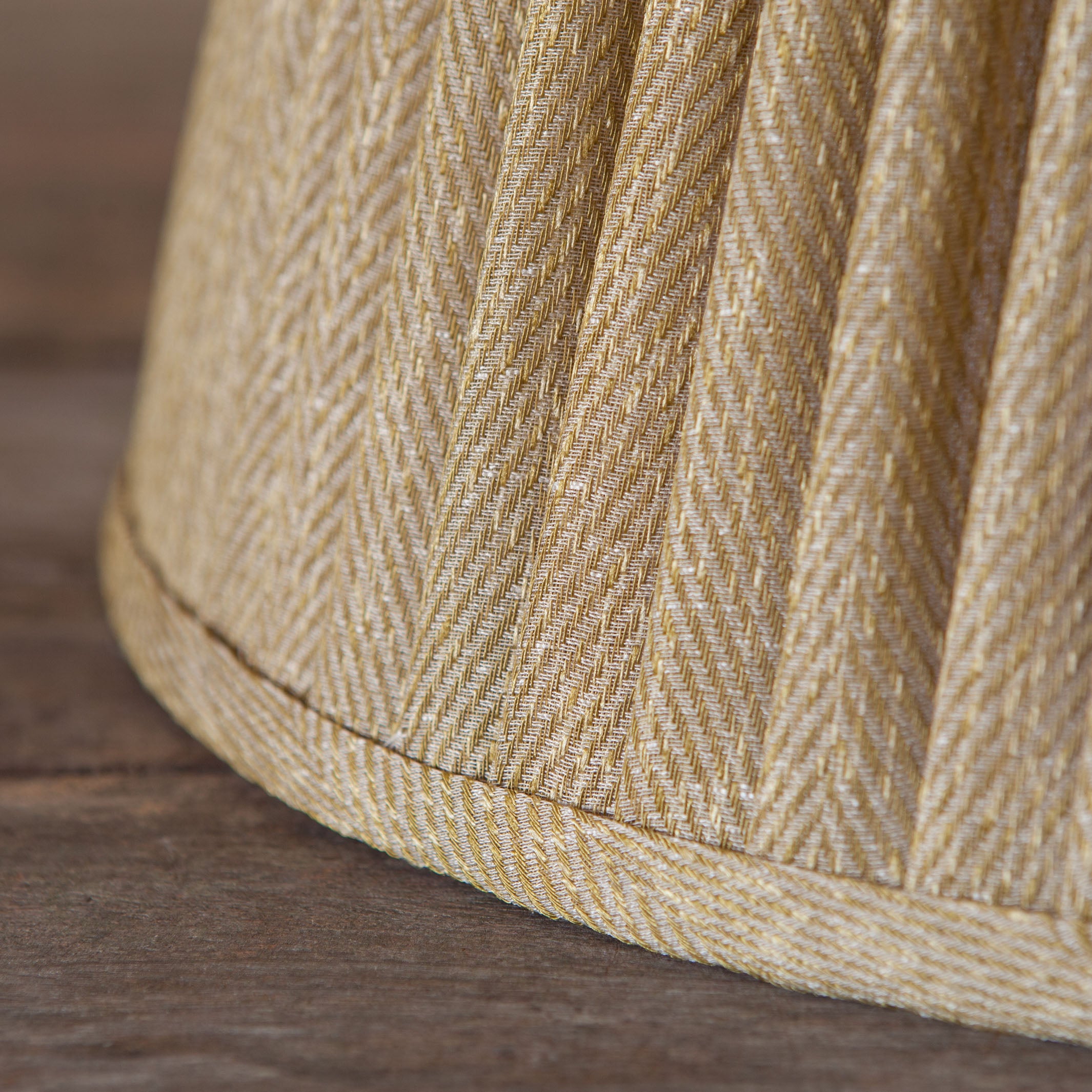 Chloe Pleated Shade Mustard 40cm