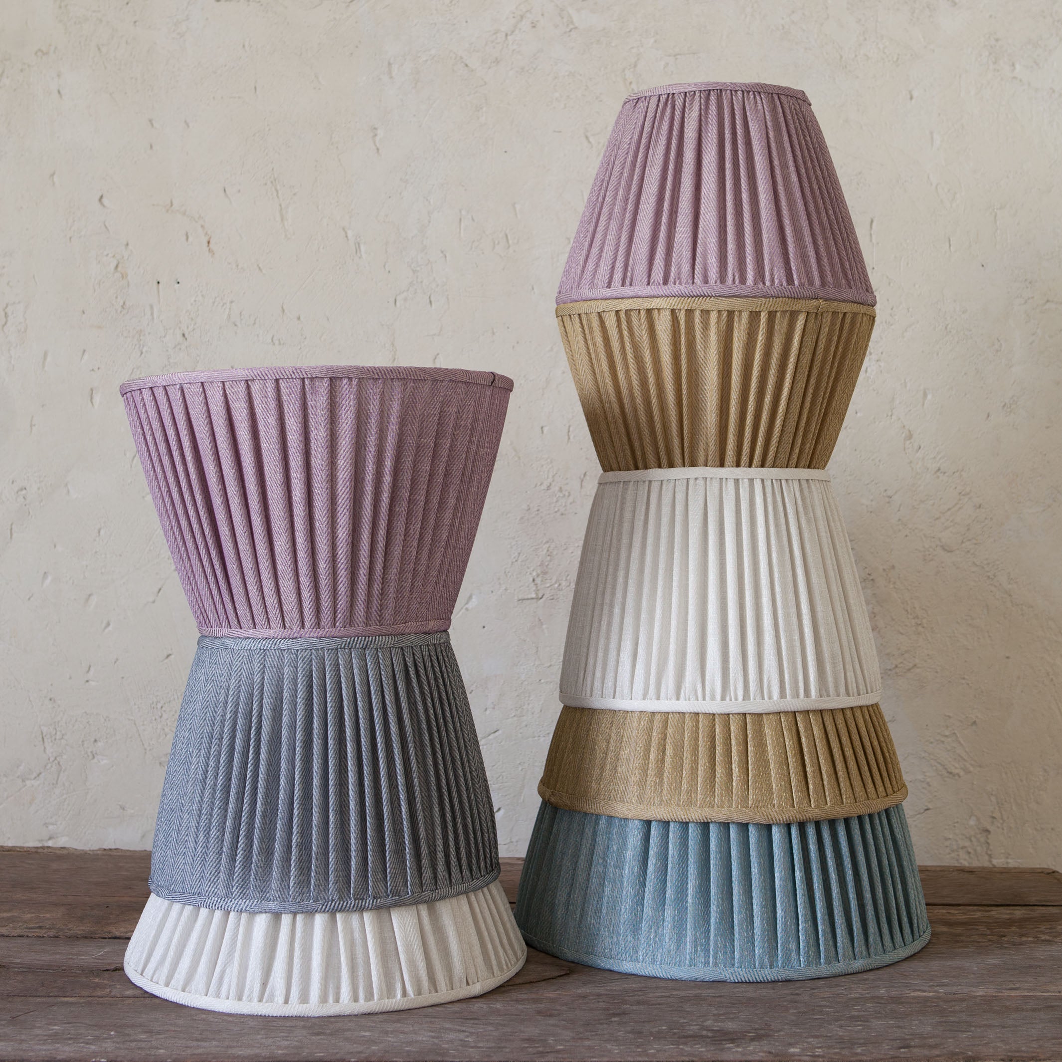 Chloe Pleated Shade Mustard 40cm