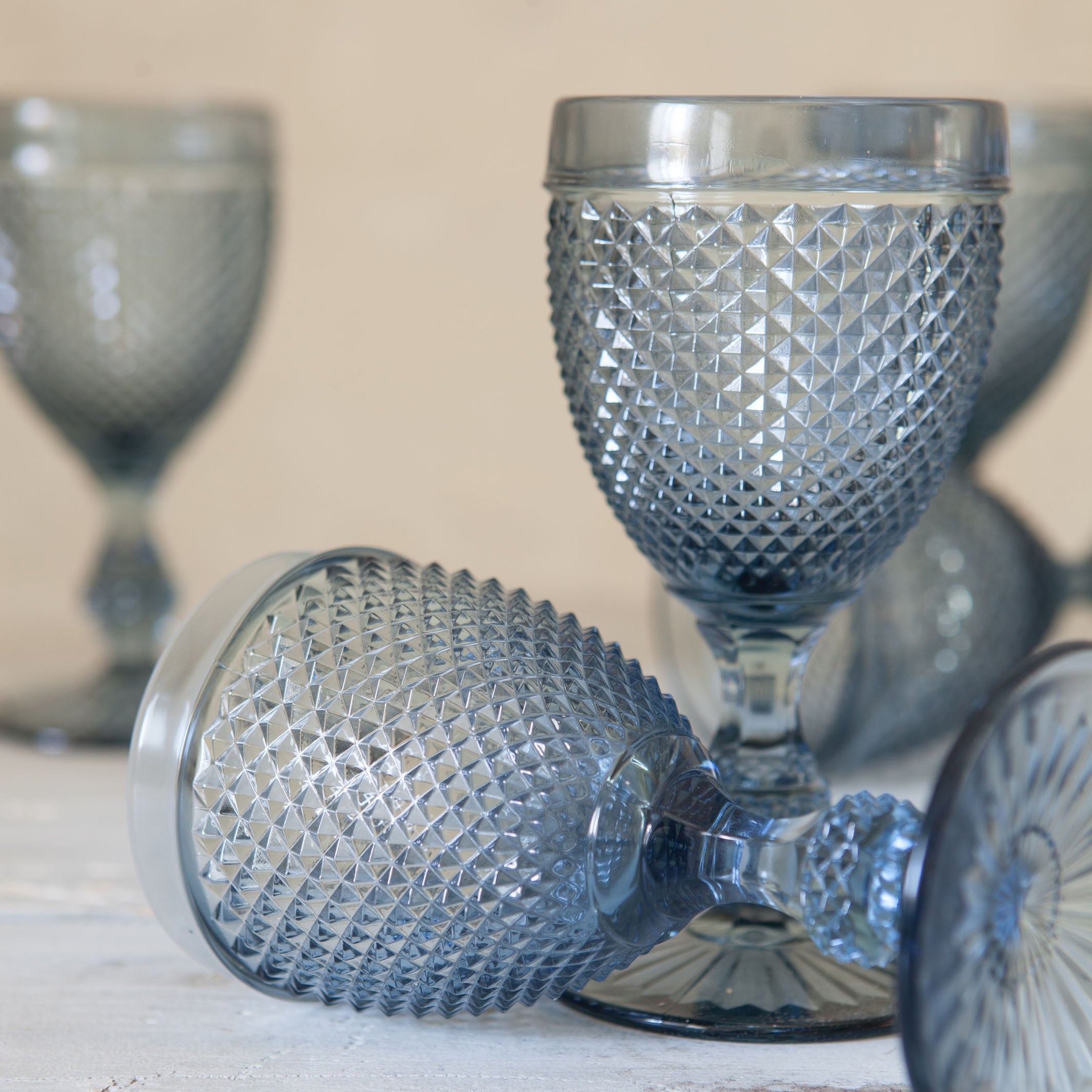 Set 6 Copas Diamond Gris L