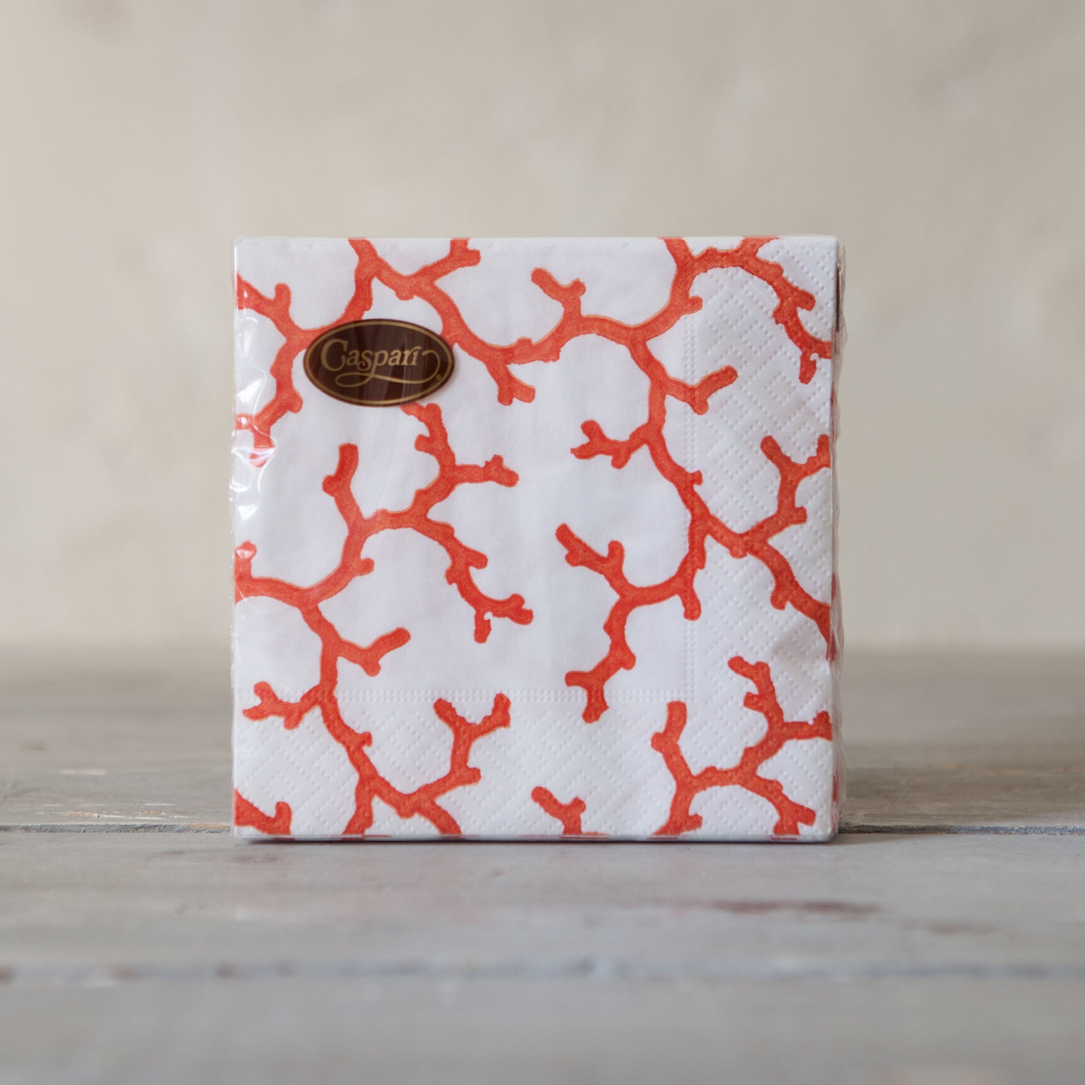 Coral Paper Cocktail Napkins