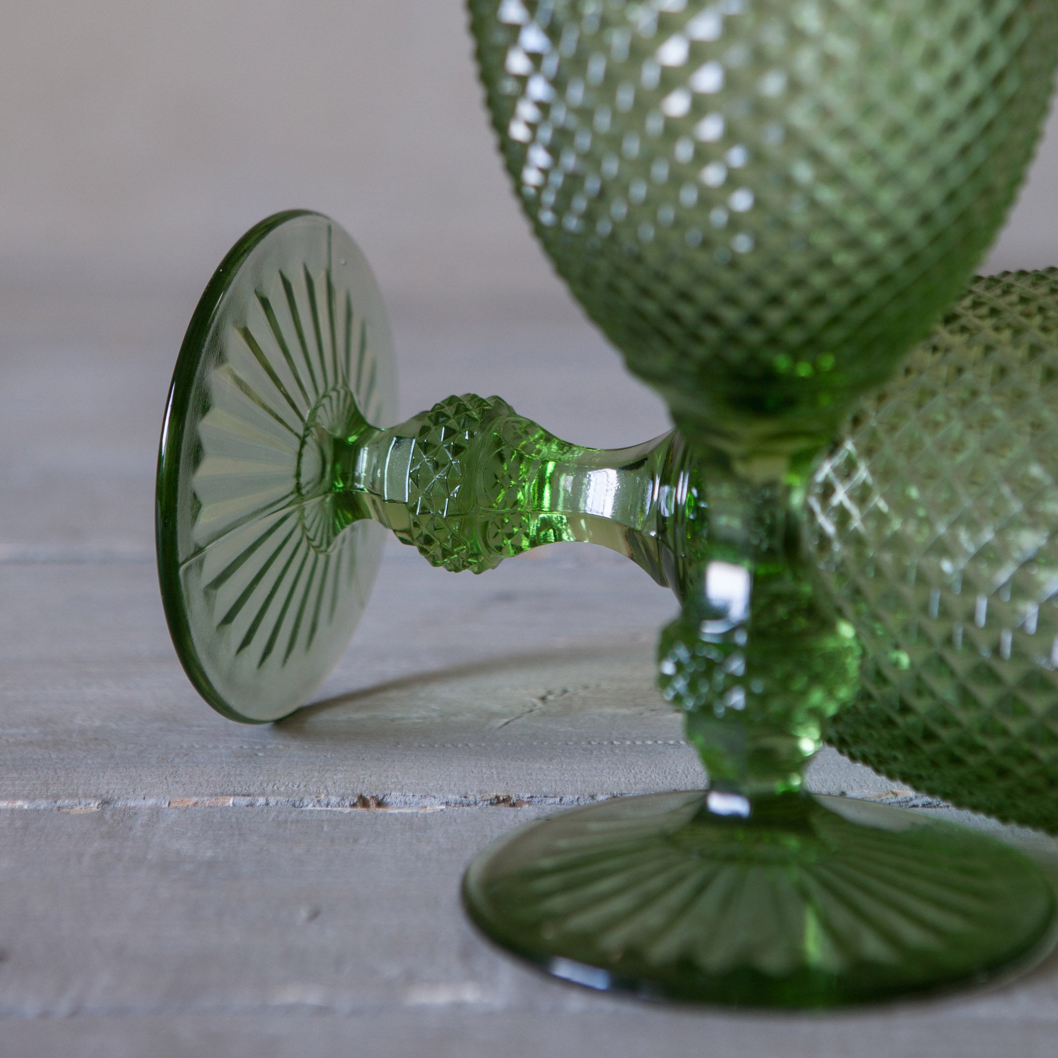 Set of 6 Diamond Green M Glasses