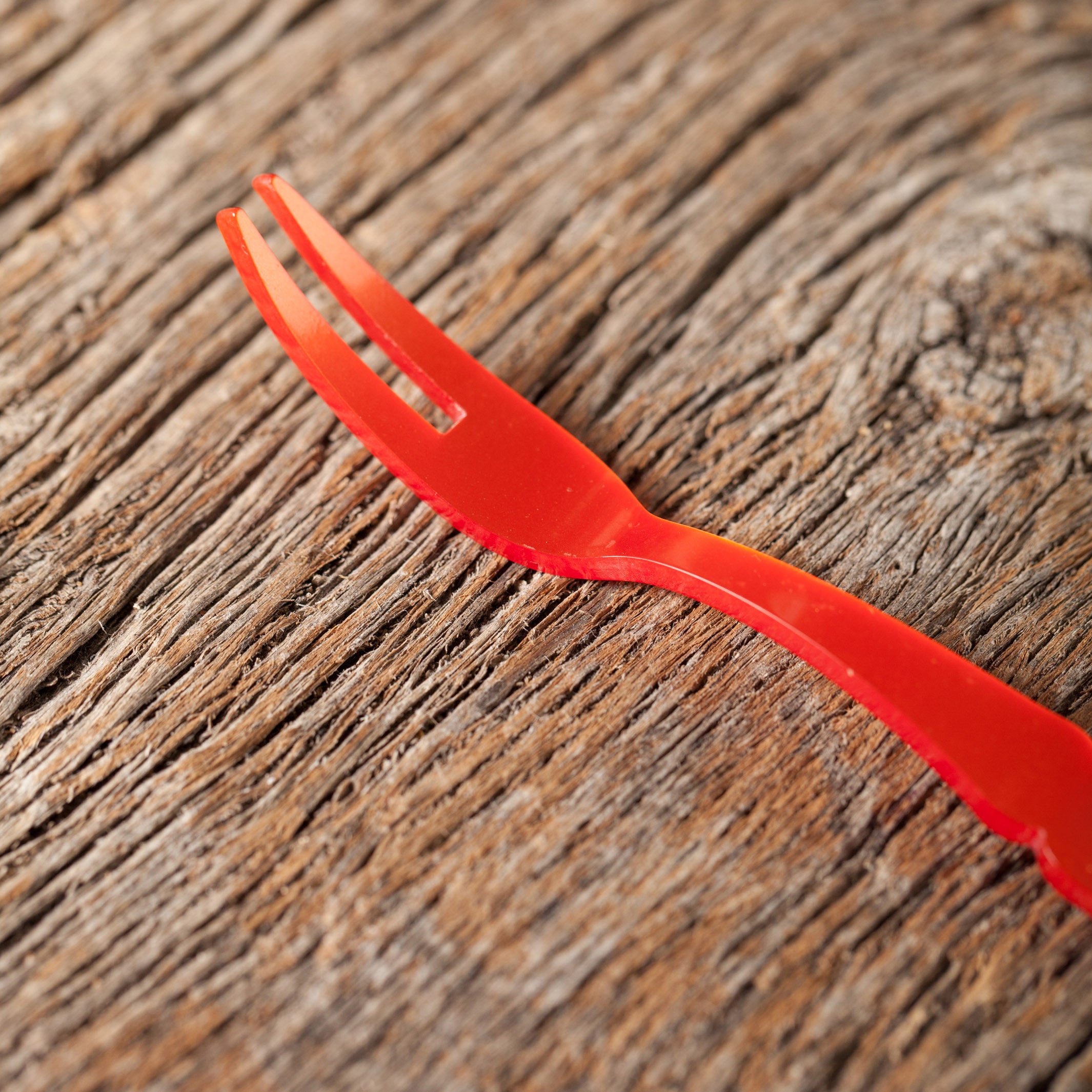 Orange Cocktail Fork