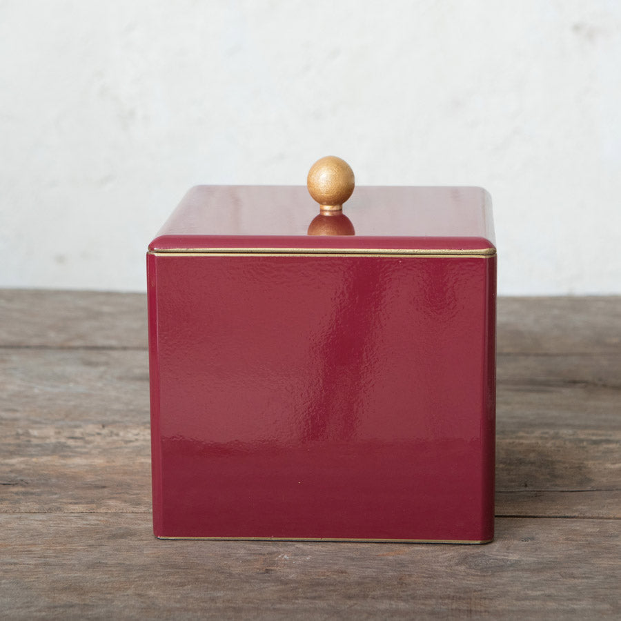 Bordeaux Lacquered Ice Bucket