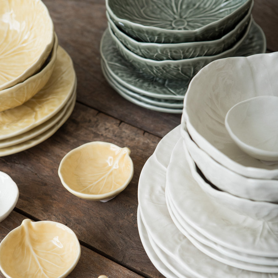 White Bordallo Leaf Bowl S