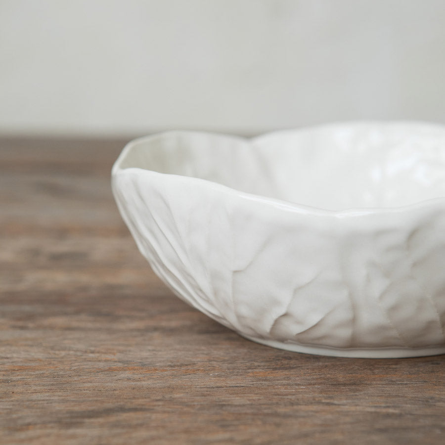 White Bordallo Leaf Bowl S