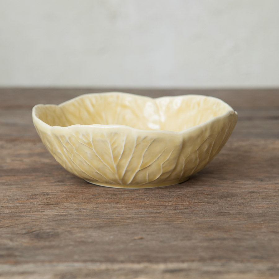 Cuenco Hoja Bordallo Amarillo S