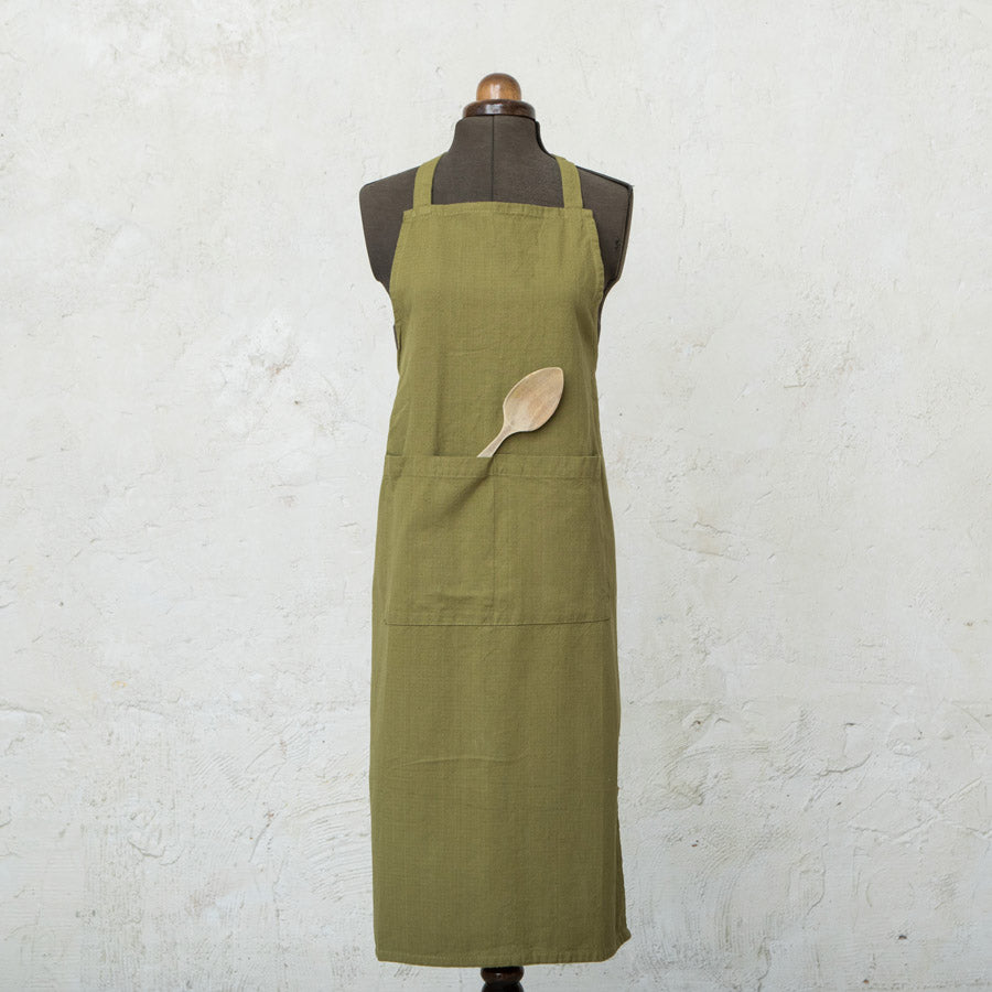 Green Cotton Apron 