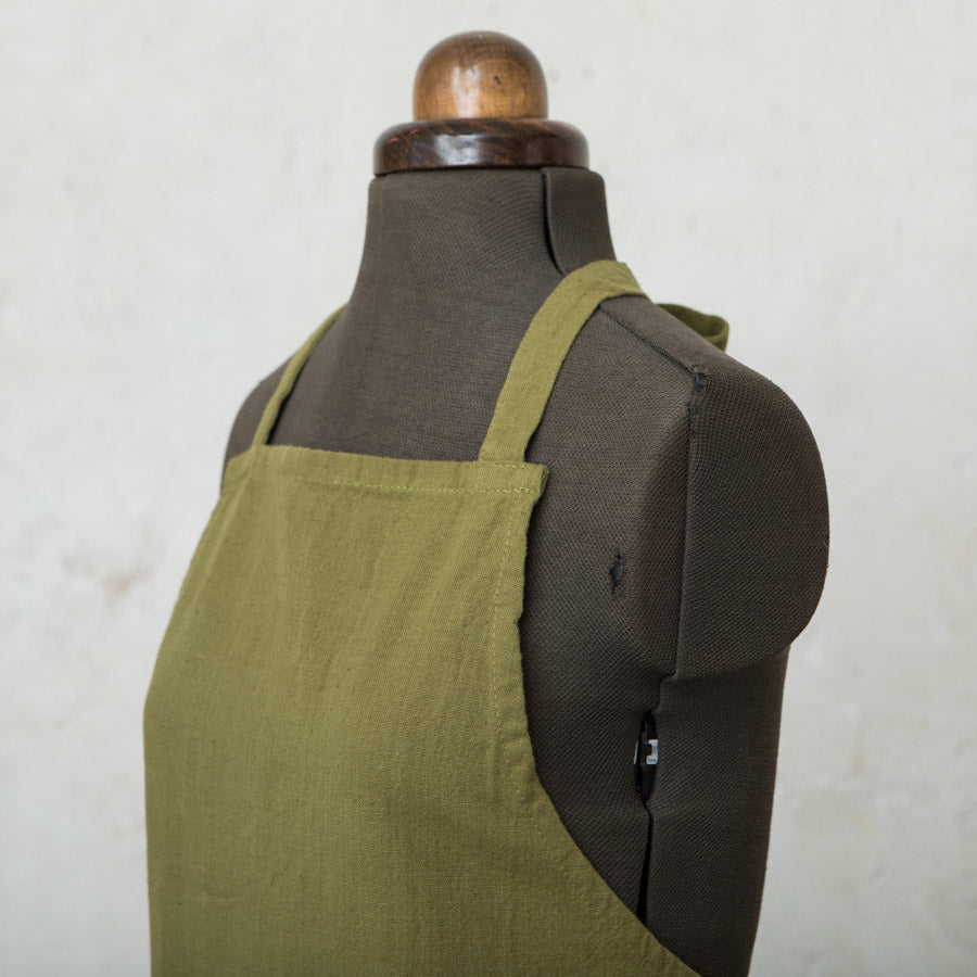 Green Cotton Apron 