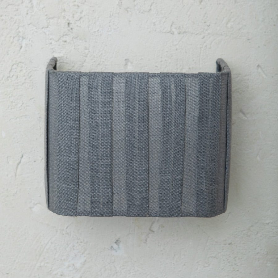 Grey Pleated Applique