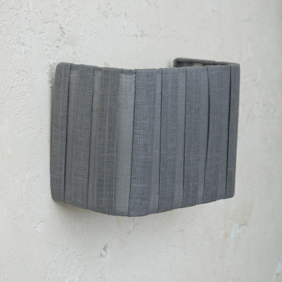 Grey Pleated Applique