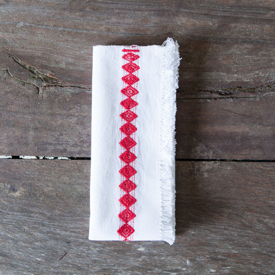 Woven Napkin - Red