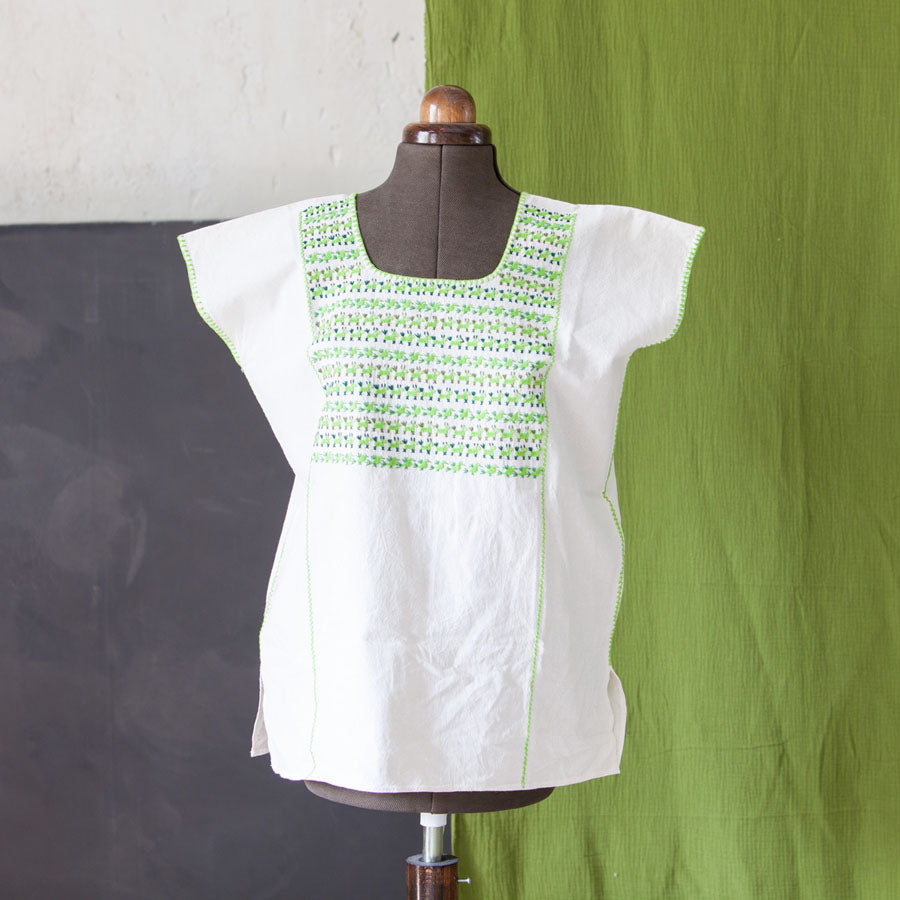 Blusa Bordada - Verde