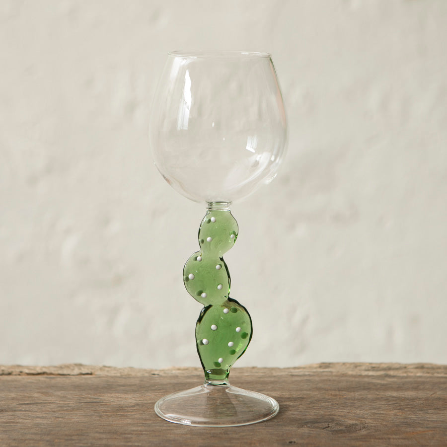 x6 Cactus Borosilicate Wine Glasses