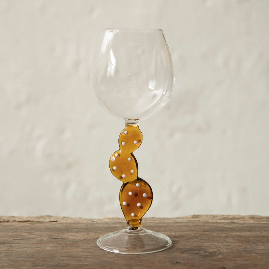 x6 Cactus Borosilicate Wine Glasses