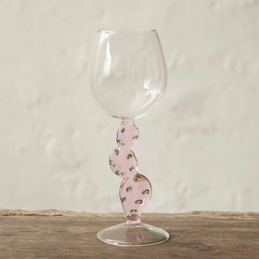 x6 Cactus Borosilicate Wine Glasses
