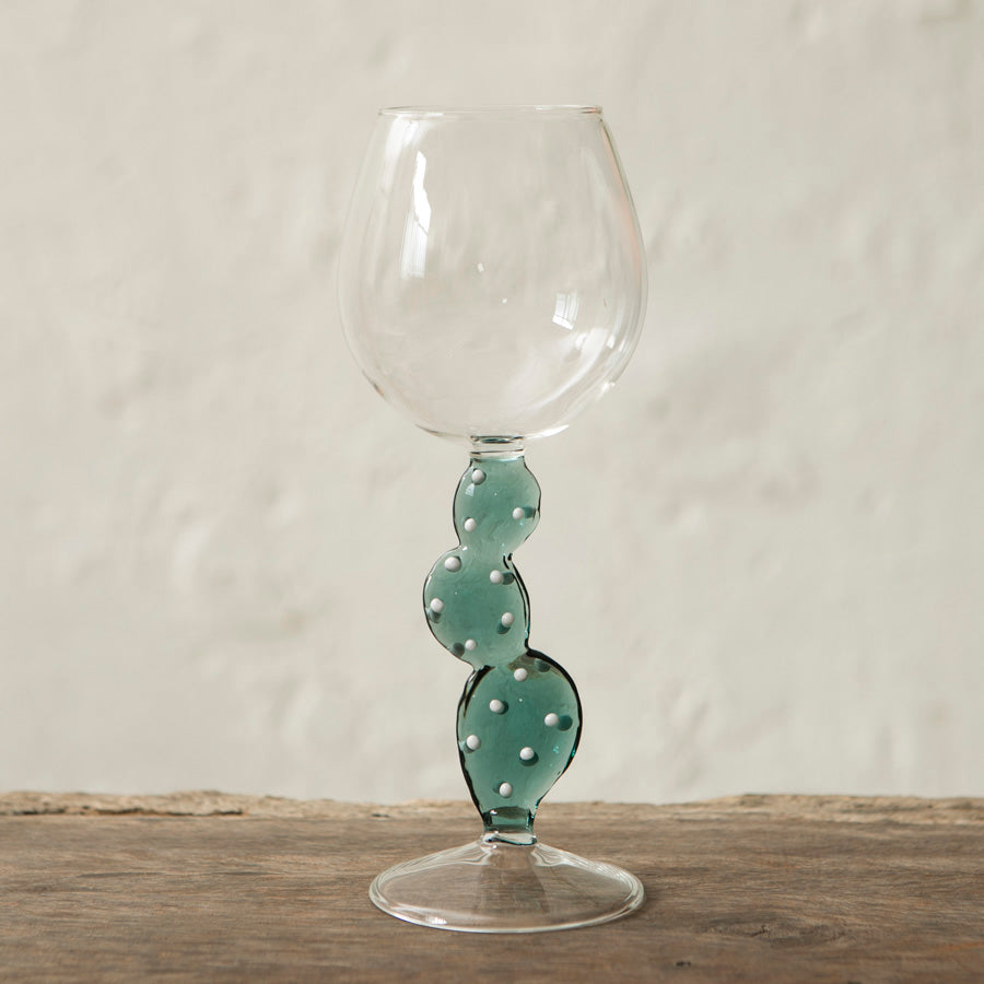 x6 Cactus Borosilicate Wine Glasses
