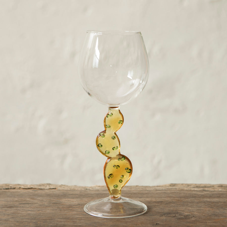 x6 Cactus Borosilicate Wine Glasses