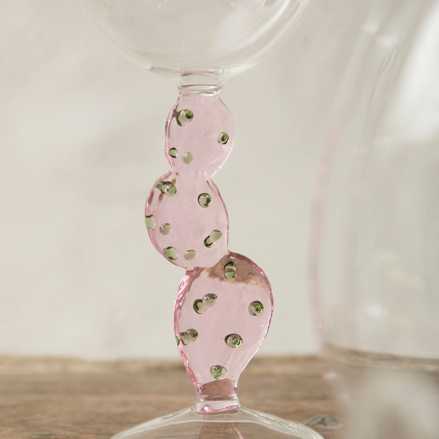 x6 Cactus Borosilicate Wine Glasses